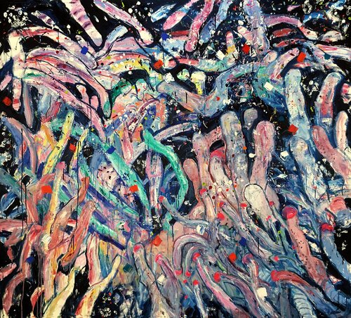 Tipping Point III (Medusa) by Stephen Linsteadt, Painting for Sale on Select