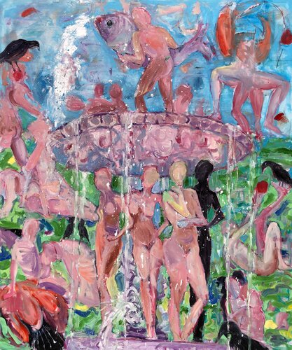 Basins No. 11 (after H. Bosch) by Stephen Linsteadt, Painting for Sale on Select