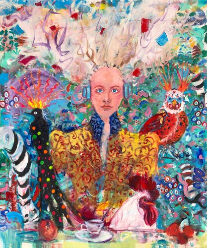 Spirit in the Circuits by Stephen Linsteadt, Painting for Sale on Select