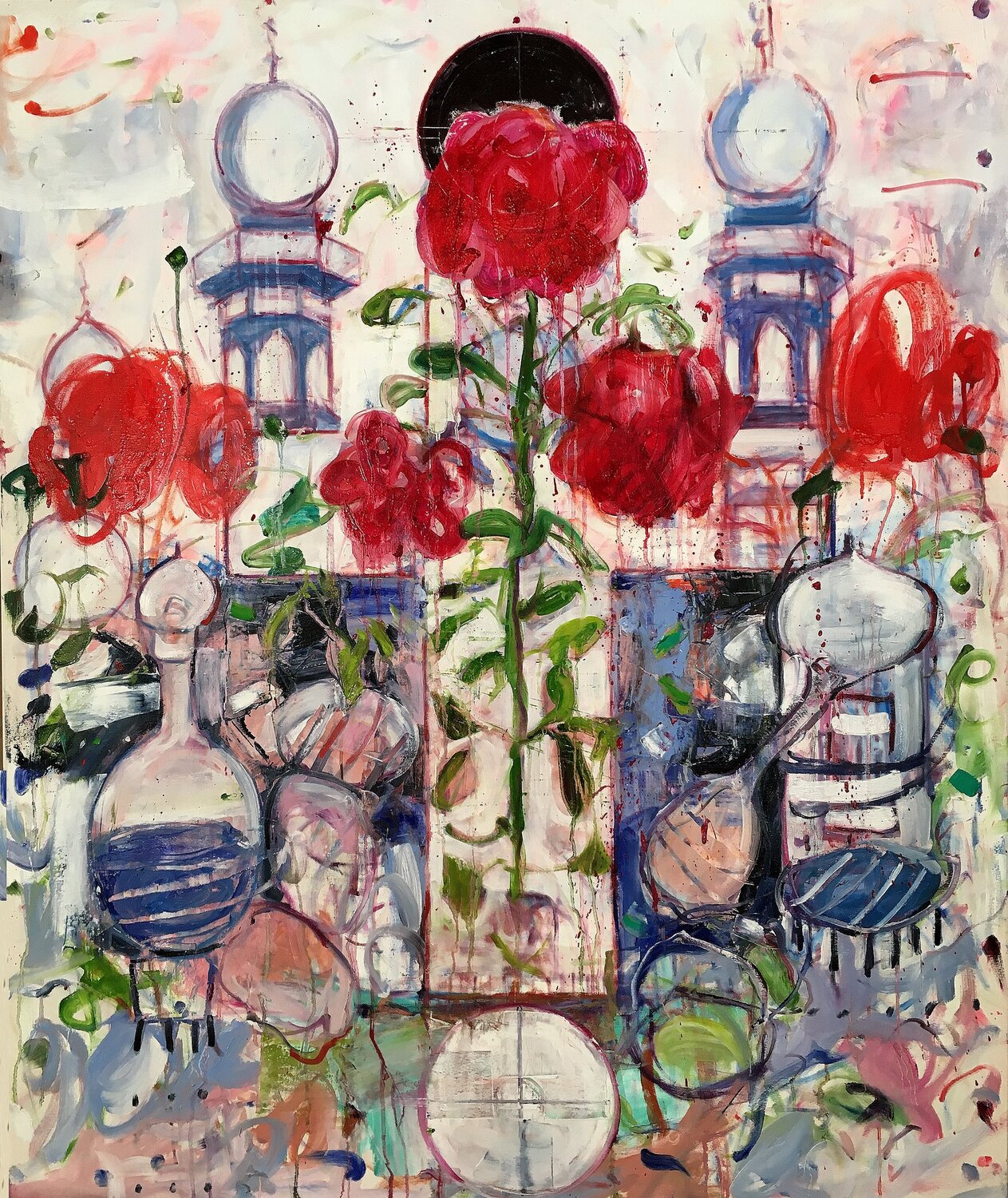 Where is Element 3 (Red Rose 22) Stephen Linsteadt Original painting for sale