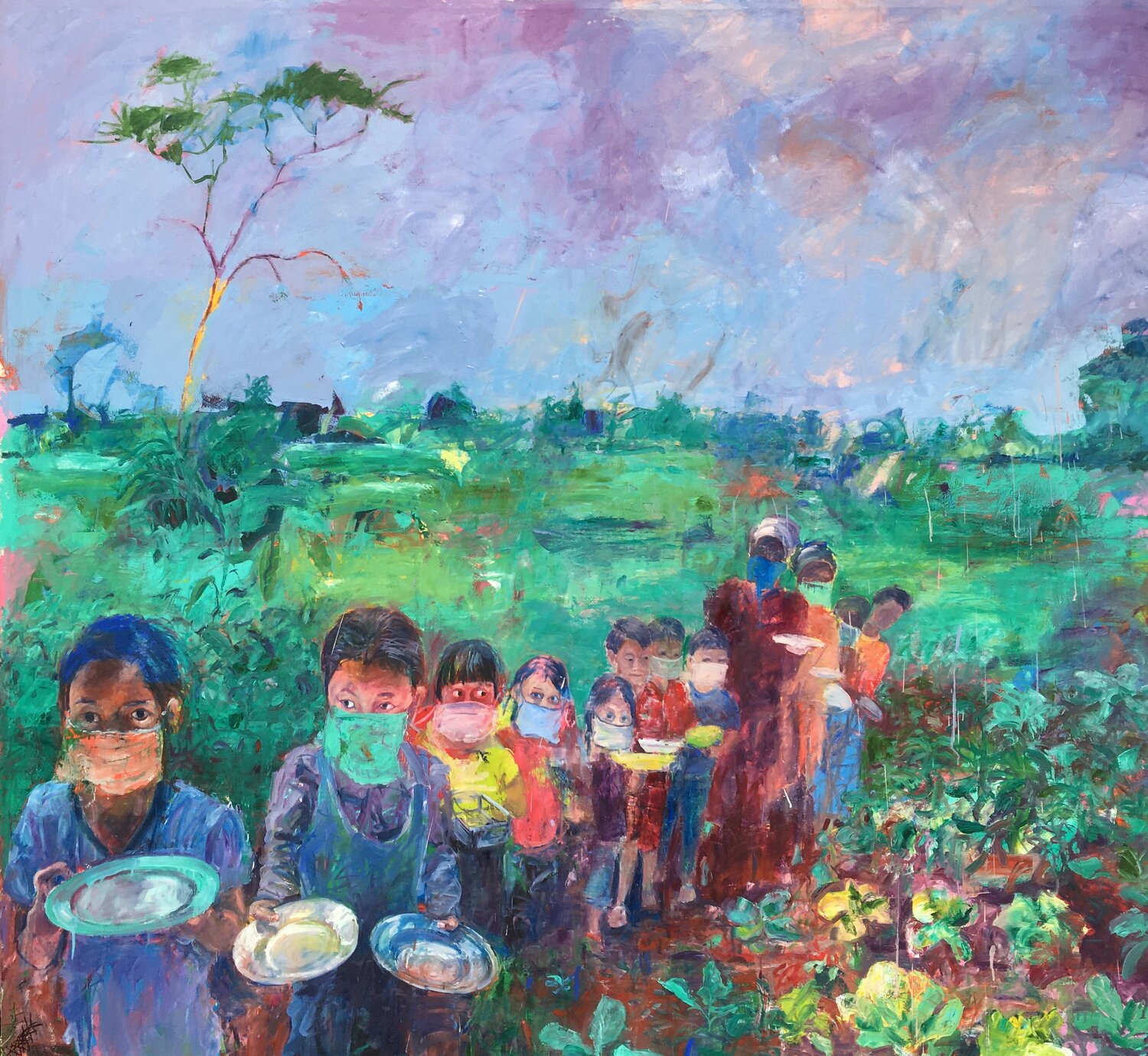 The End of the Line Stephen Linsteadt Original painting for sale