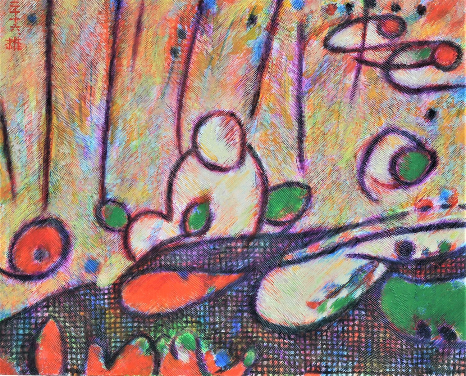 Raindrops Youn Sung Park Original painting for sale