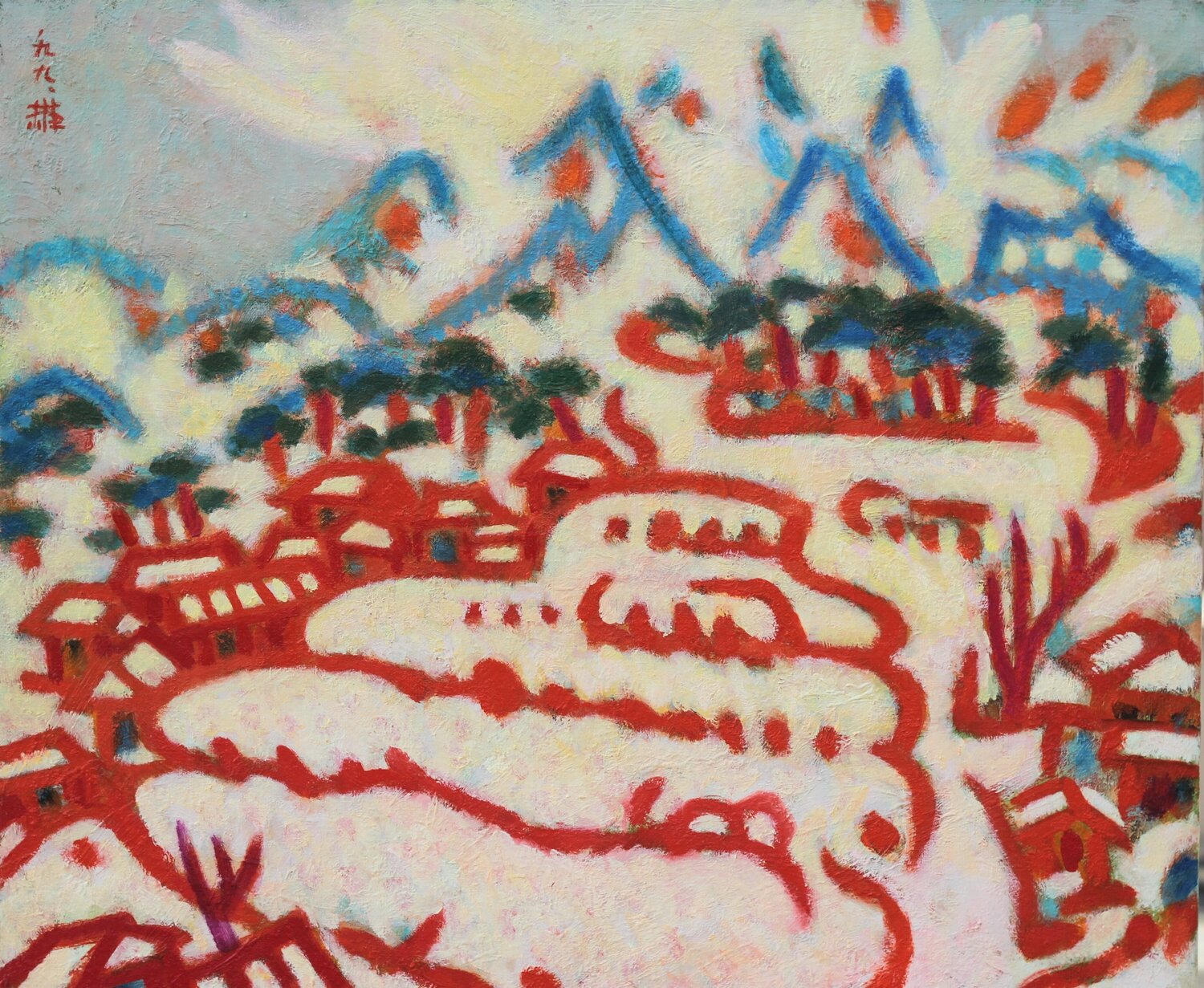 Mt. Namdeogyu Youn Sung Park Original painting for sale