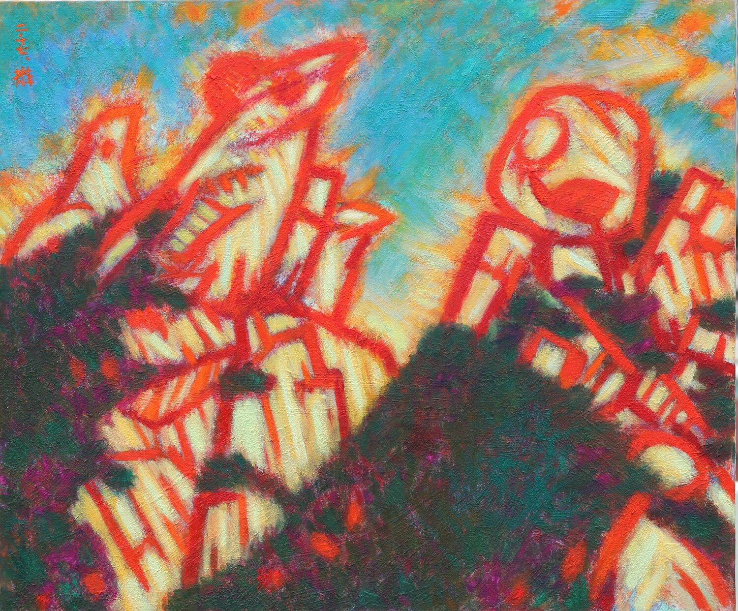 Mt. Bukhan(2007) Youn Sung Park Original painting for sale