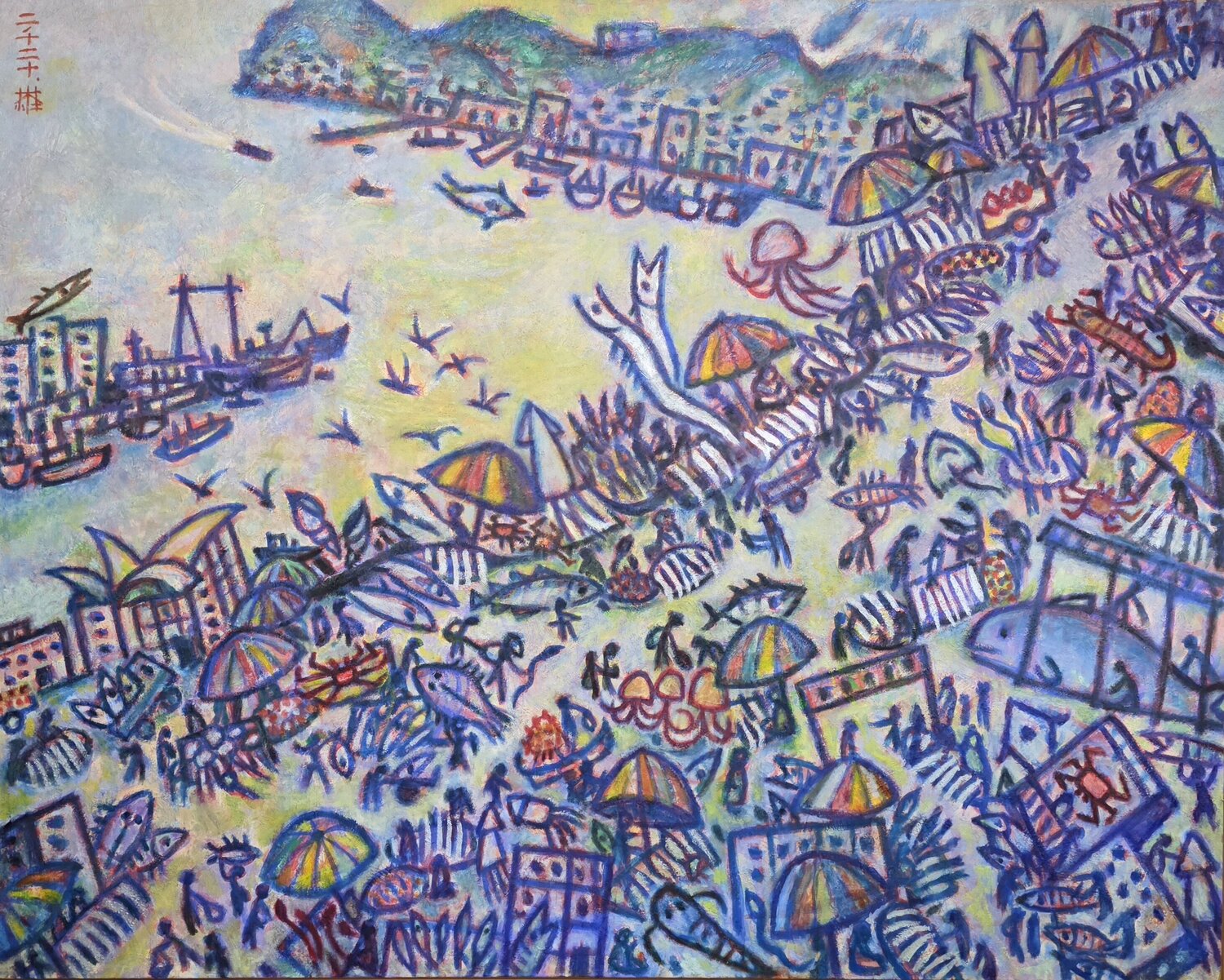 Jagalchi Market Youn Sung Park Original painting for sale