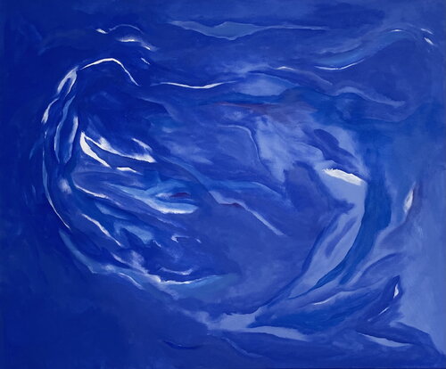 Blau tanzend by Tan-ja Graf, Painting for Sale on Select