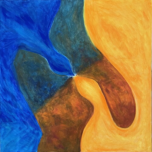 Begegnung II _ Begegnen by Tan-ja Graf, Painting for Sale on Select