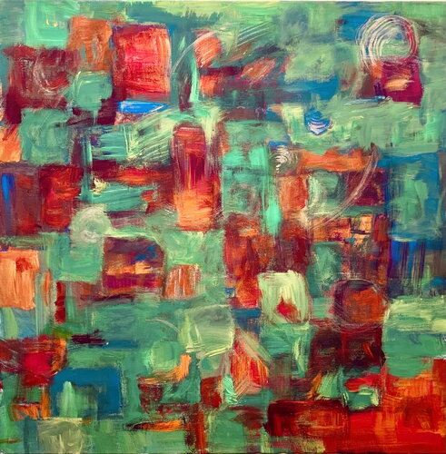 Grüne Vorbereitung by Tan-ja Graf, Painting for Sale on Select