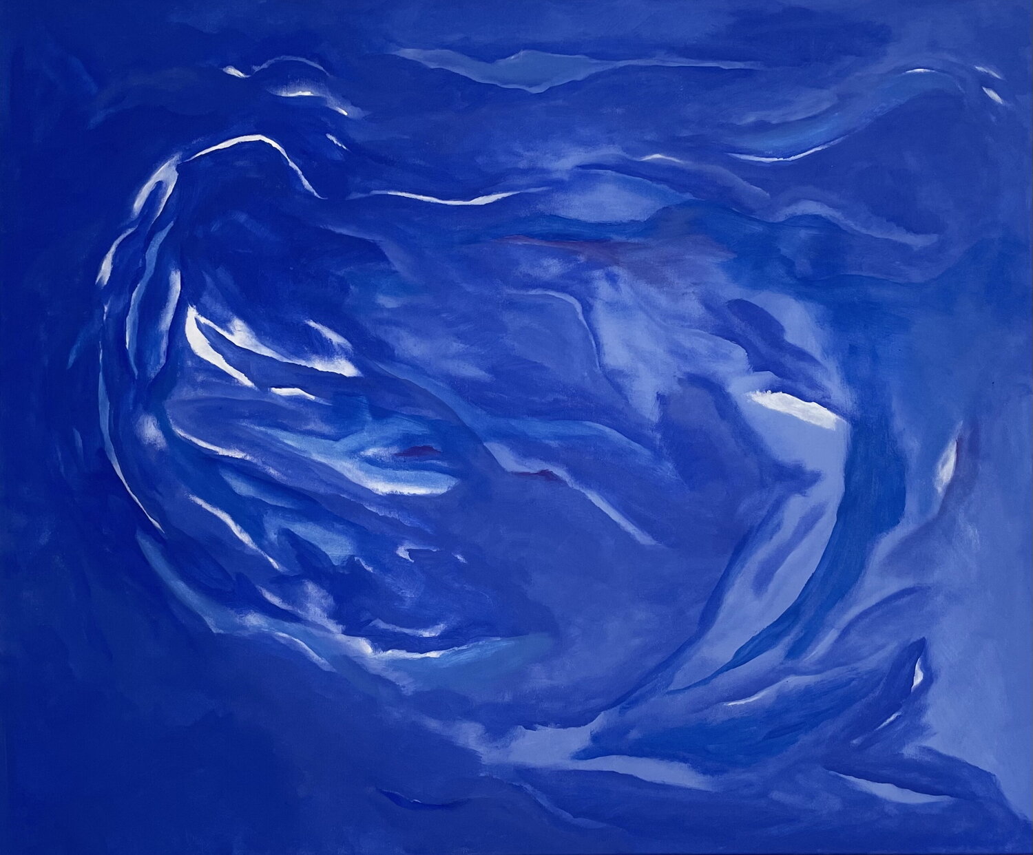 Blau tanzend Tan-ja Graf Original painting for sale