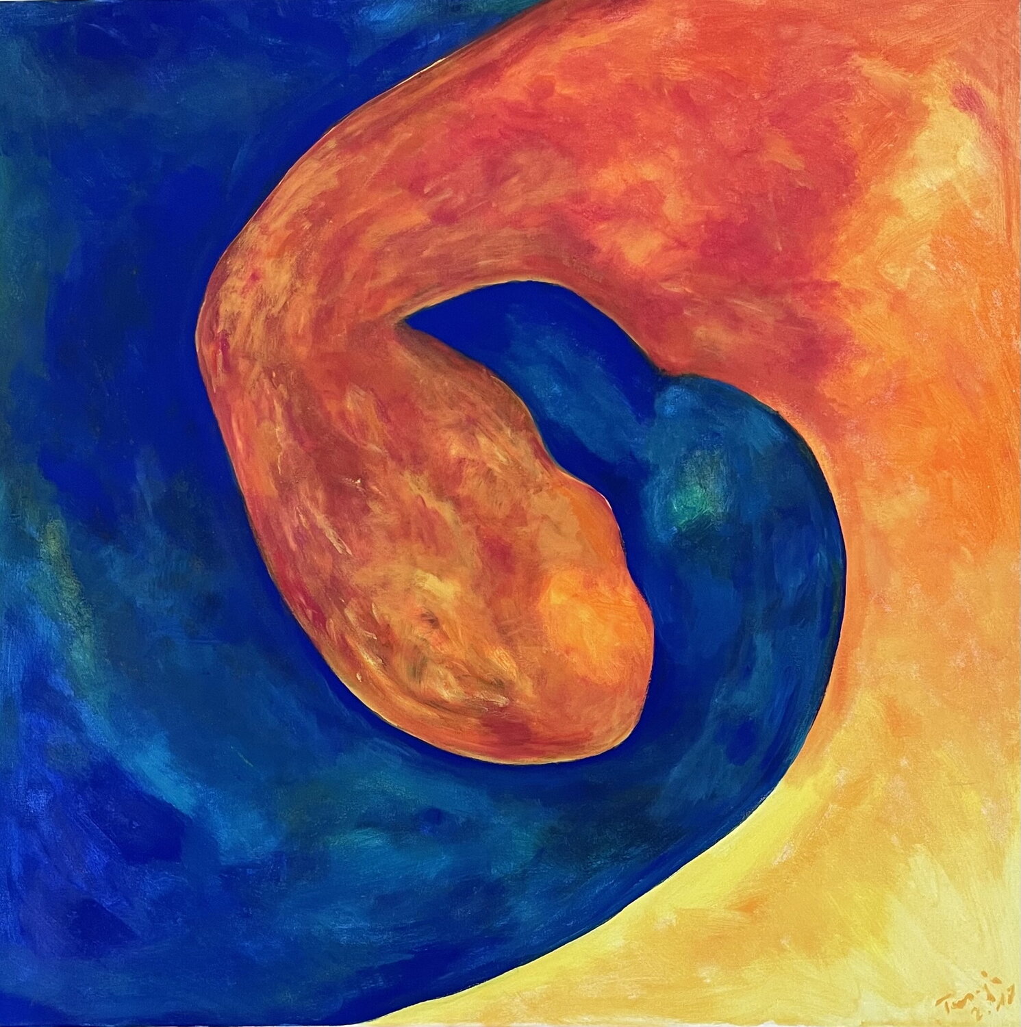 Begegnung I _ Symbiose Tan-ja Graf Original painting for sale
