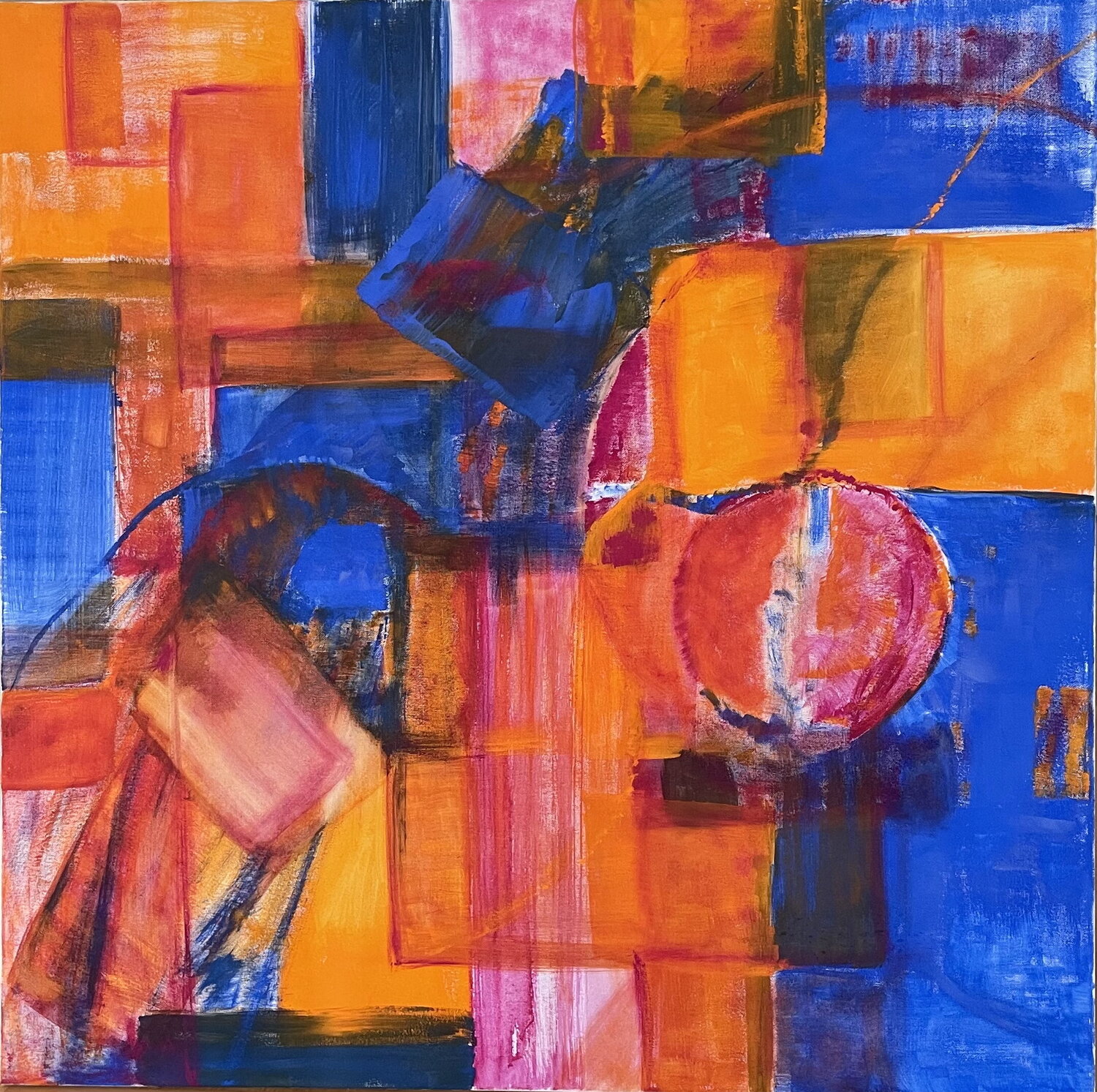 Begegnen III, Zusammen Wirken Tan-ja Graf Original painting for sale