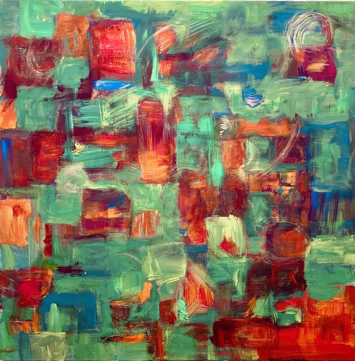 Grüne Vorbereitung Tan-ja Graf Original painting for sale