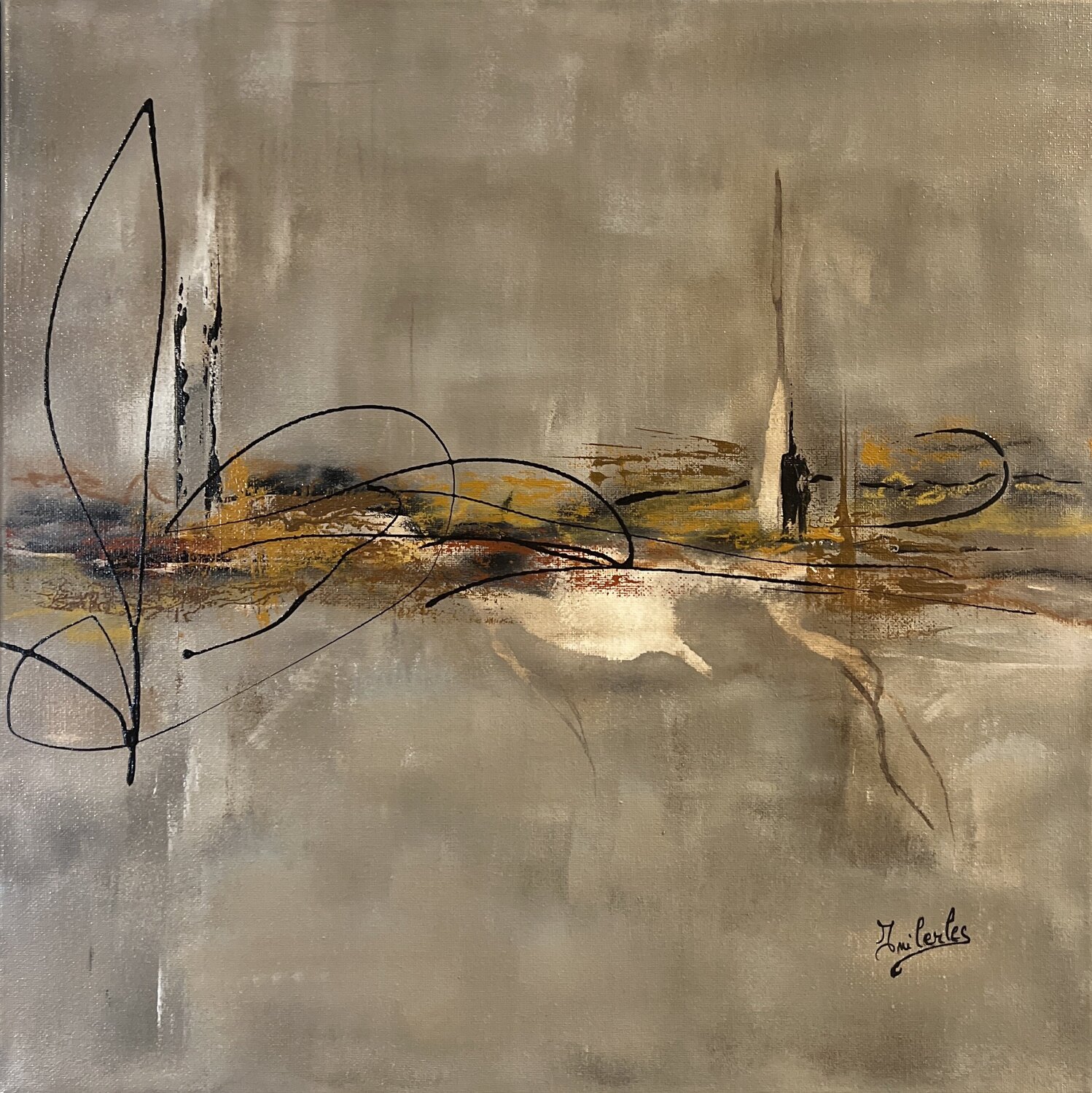 Composition 20 Emilie CERLES Original painting for sale