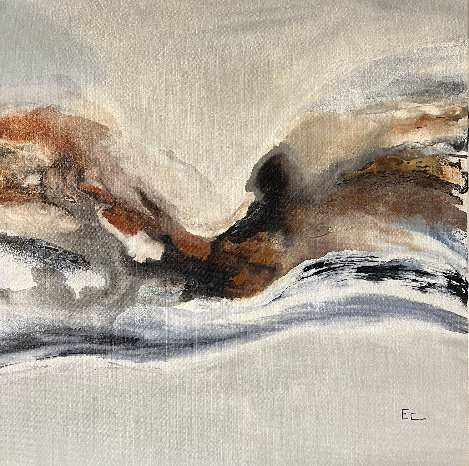 Composition 61 Emilie CERLES Original painting for sale