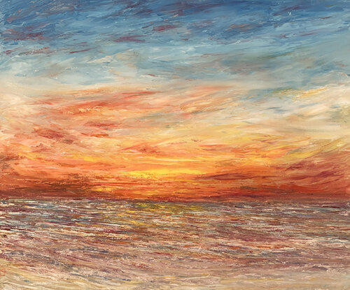 Burst of Yellow by Anil Sawe, Painting for Sale on Select