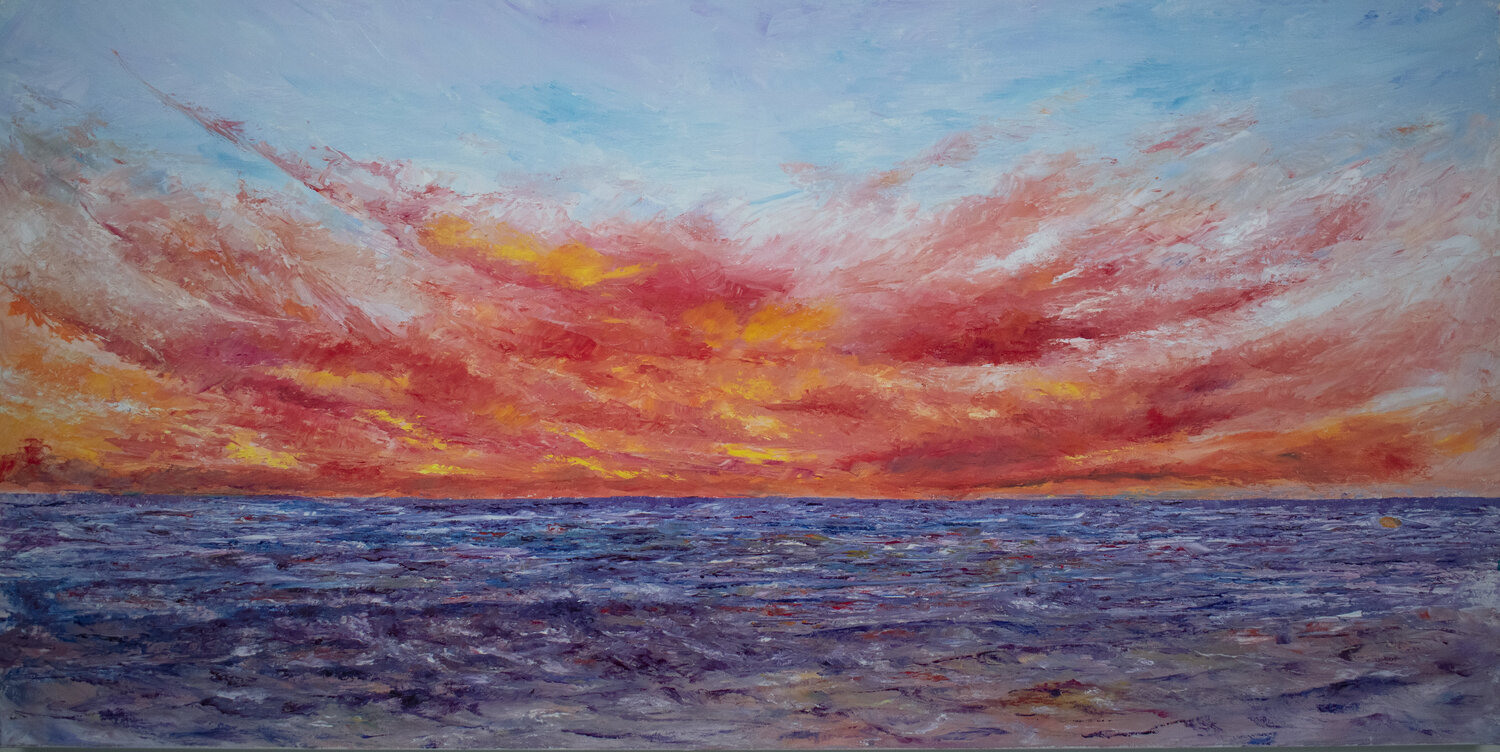 Sunburst Anil Sawe Original painting for sale