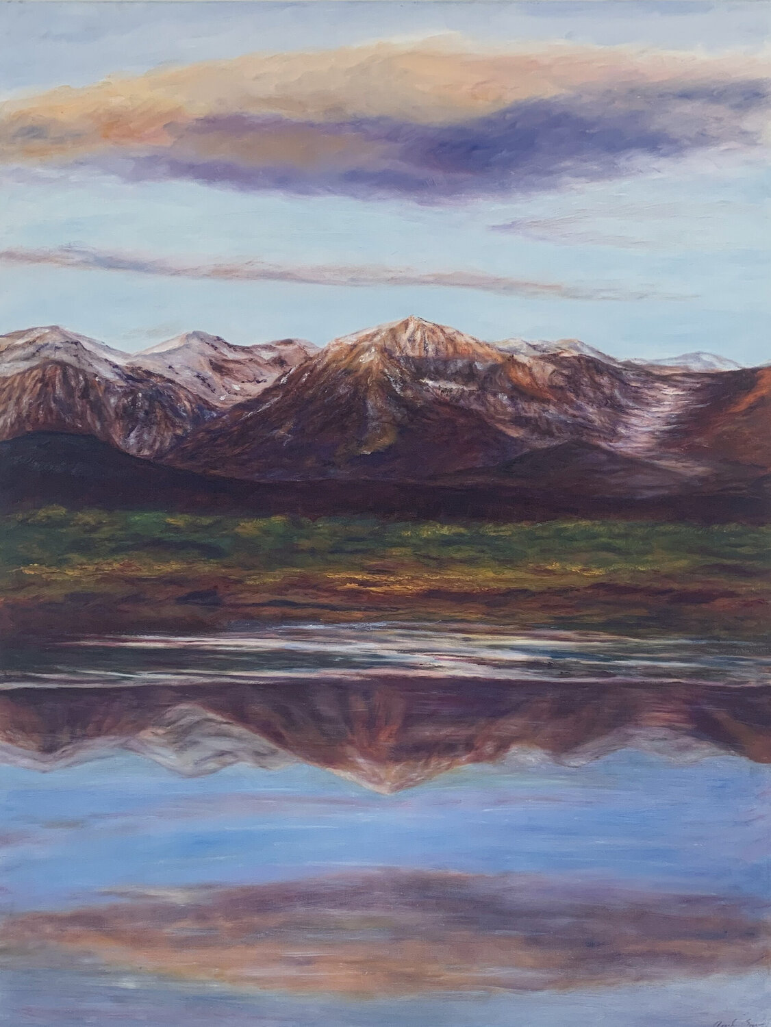 Sierra Sunset Anil Sawe Original painting for sale