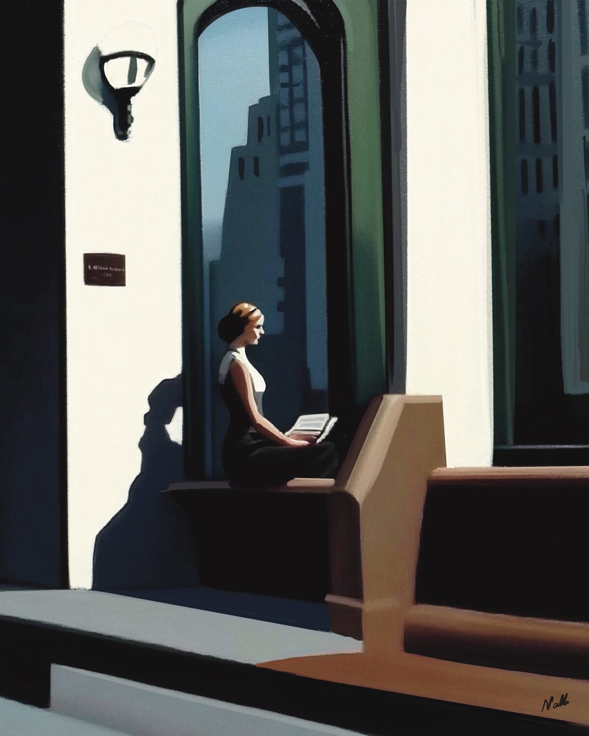 Solitude NATHZ Original painting for sale