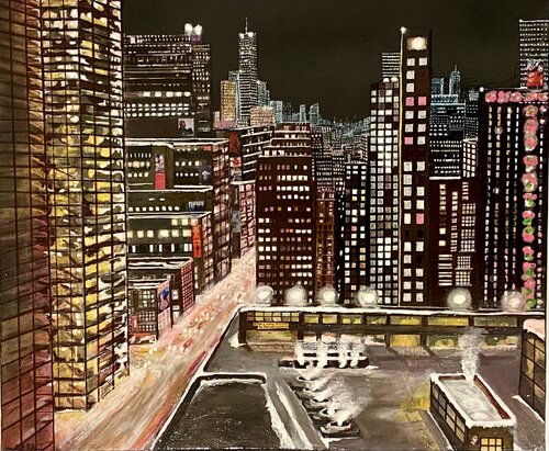 NYC 36/17 by Jean Paul ROLAND, Painting for Sale on Select