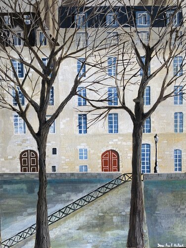 Paris, Île Saint-Louis by Jean Paul ROLAND, Painting for Sale on Select