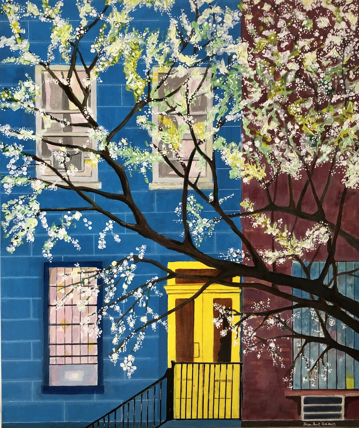 Fruitful NYC Jean Paul ROLAND Original painting for sale