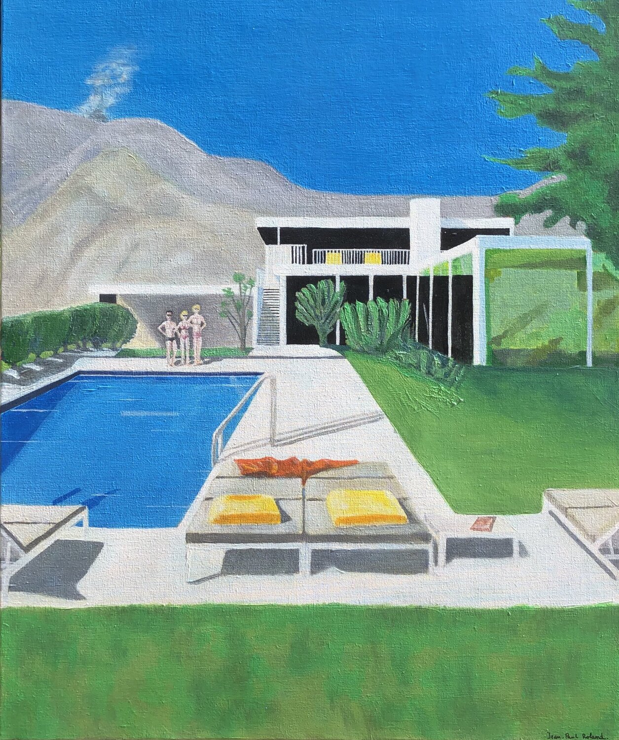 Pour l'instant tout va bien Jean Paul ROLAND Original painting for sale