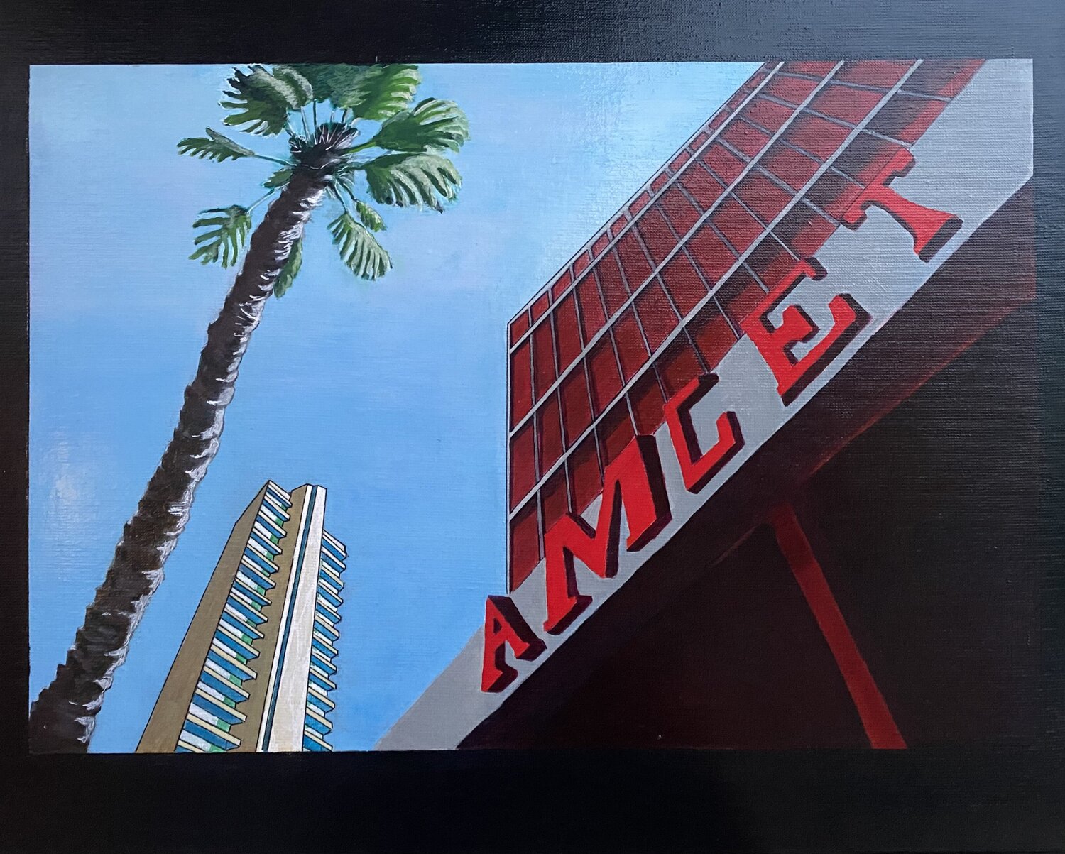 "Californie, l’Amérique des lumières" Jean Paul ROLAND Original painting for sale