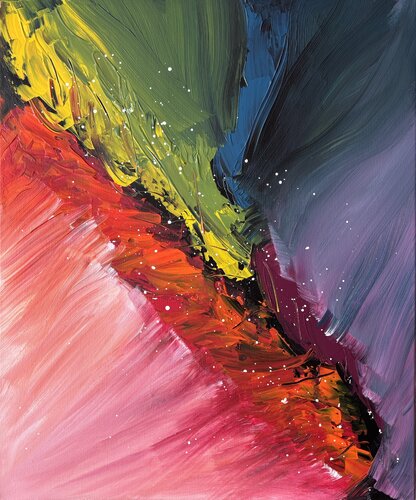Energy Power by Sandra Salzsieder, Painting for Sale on Select