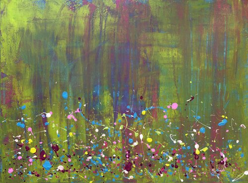 Rain Forest by Sandra Salzsieder, Painting for Sale on Select