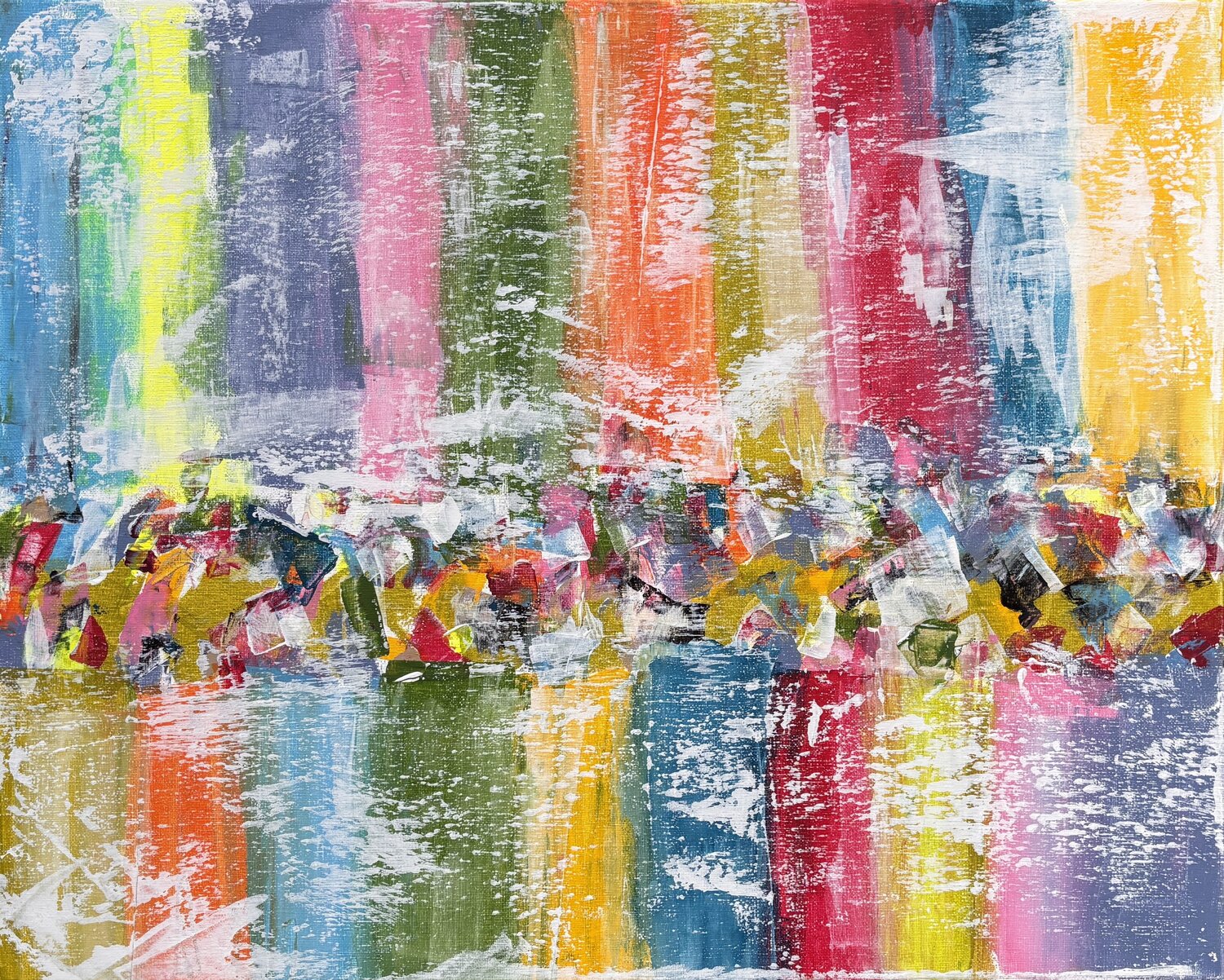 Colors of Life Sandra Salzsieder Original painting for sale
