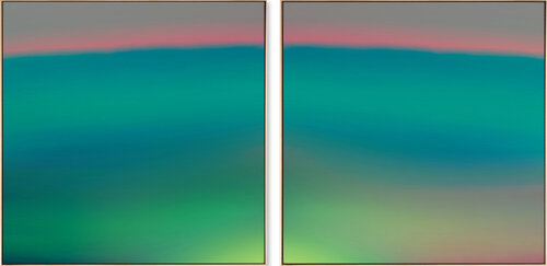 Aqua Sanatrix I  (diptych) by Jonas Peres, Painting for Sale on Select