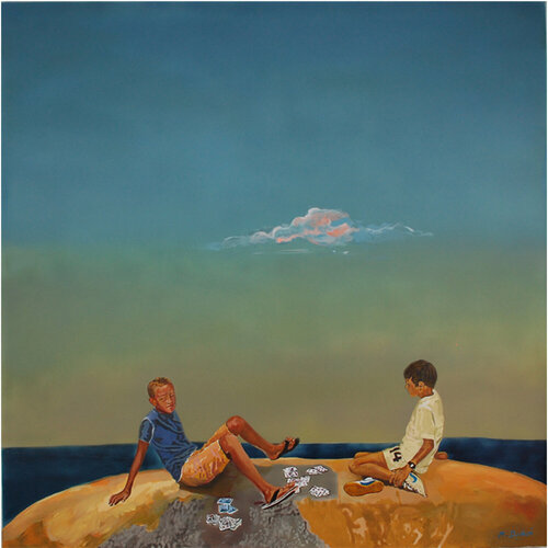 On the horizon by Monika Dętkoś, Painting for Sale on Select