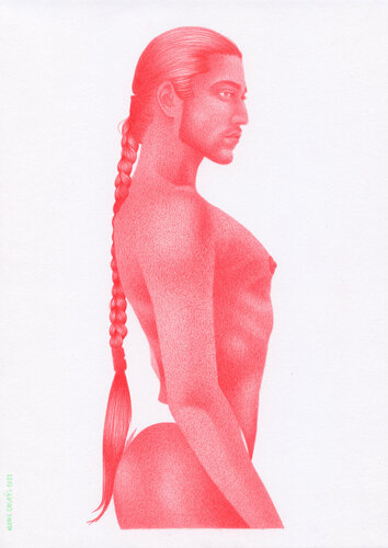 Feeling the present by Marie Casaÿs, Drawing for Sale on Select