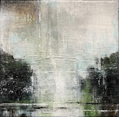 Emerald Haze by Farnoosh Ashrafi, Painting for Sale on Select