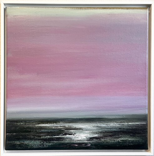 Pink Horizon by Farnoosh Ashrafi, Painting for Sale on Select