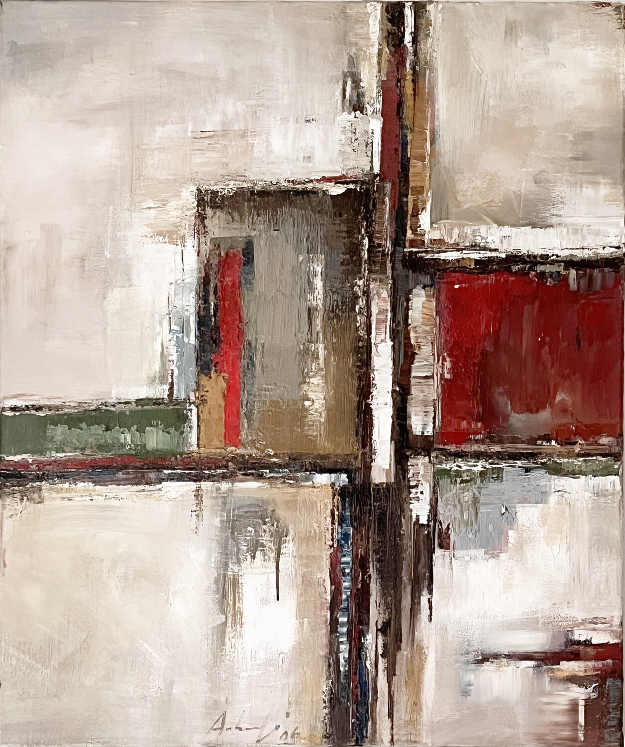 Harbor Structures Farnoosh Ashrafi Original painting for sale