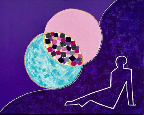 INTROSPECTION 6 by Nathalie PRADEL, Painting for Sale on Select