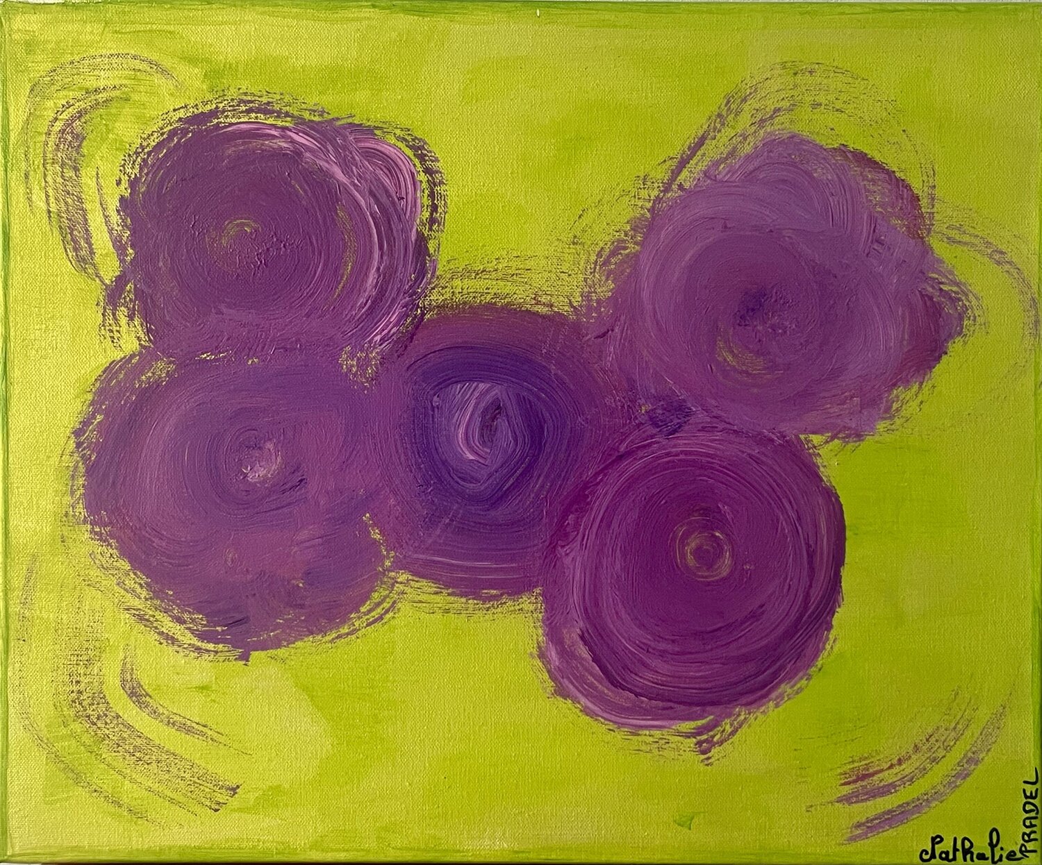 PENSÉE ARBORESCENTE  6 Nathalie PRADEL Original painting for sale