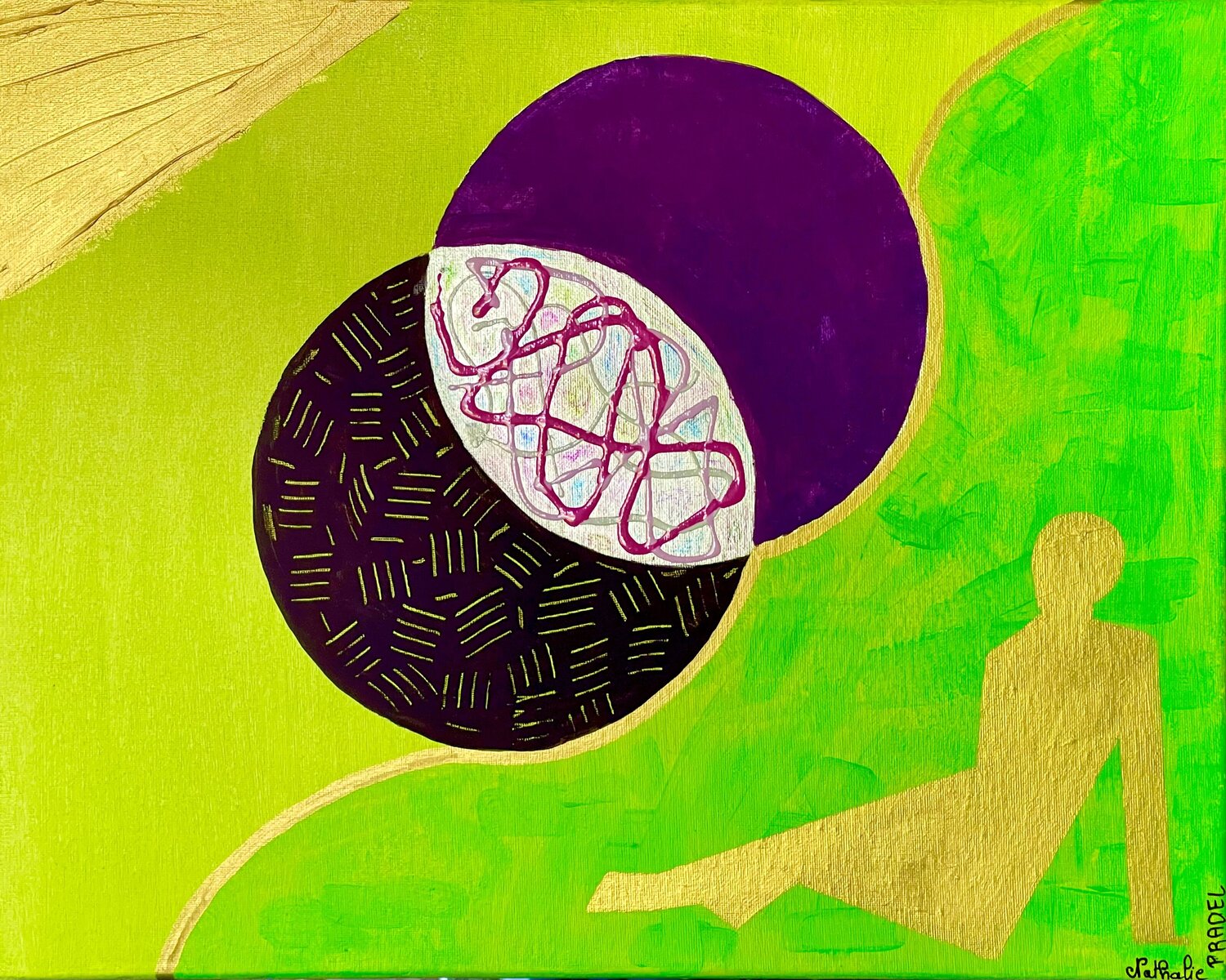 Introspection 8 Nathalie PRADEL Original painting for sale