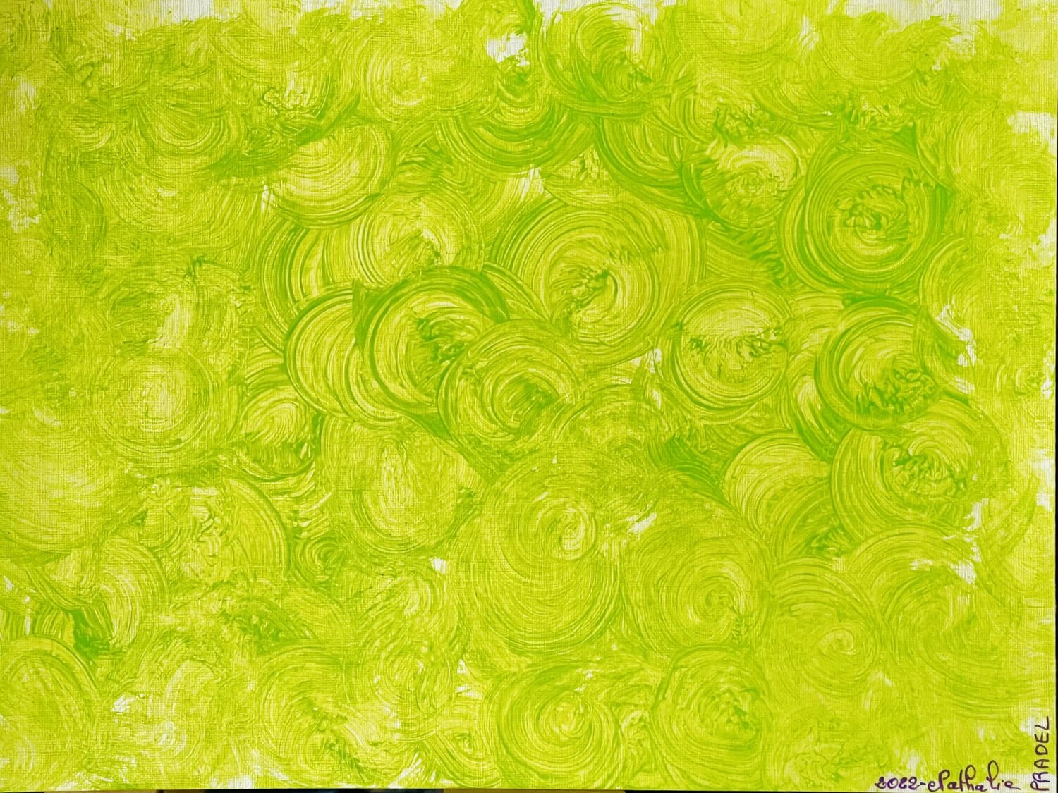 Arborescent Thinking  1/14 paper Nathalie PRADEL Original painting for sale