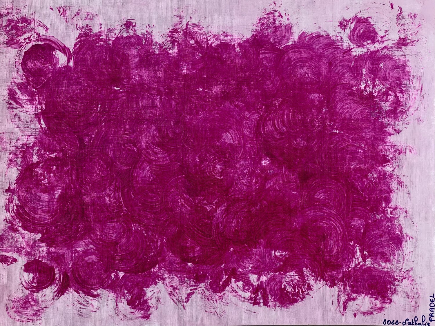 Arborescent Thinking  5/14 paper Nathalie PRADEL Original painting for sale