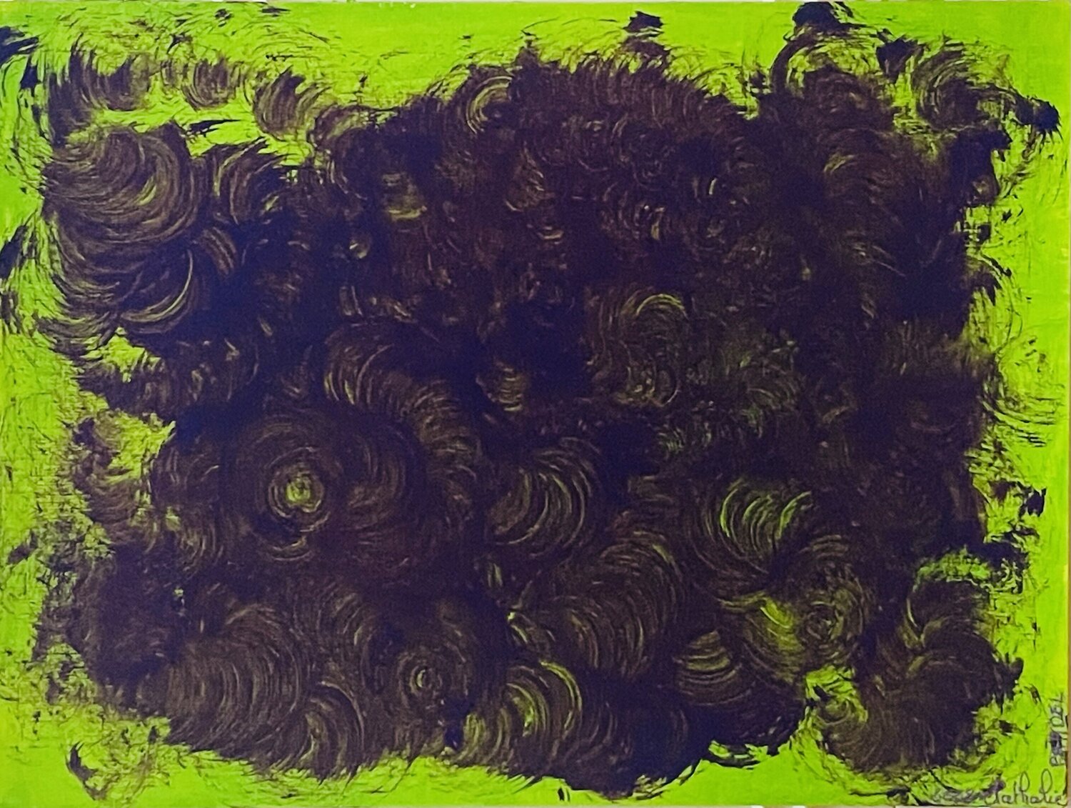 Arborescent Thinking  2/14  paper Nathalie PRADEL Original painting for sale