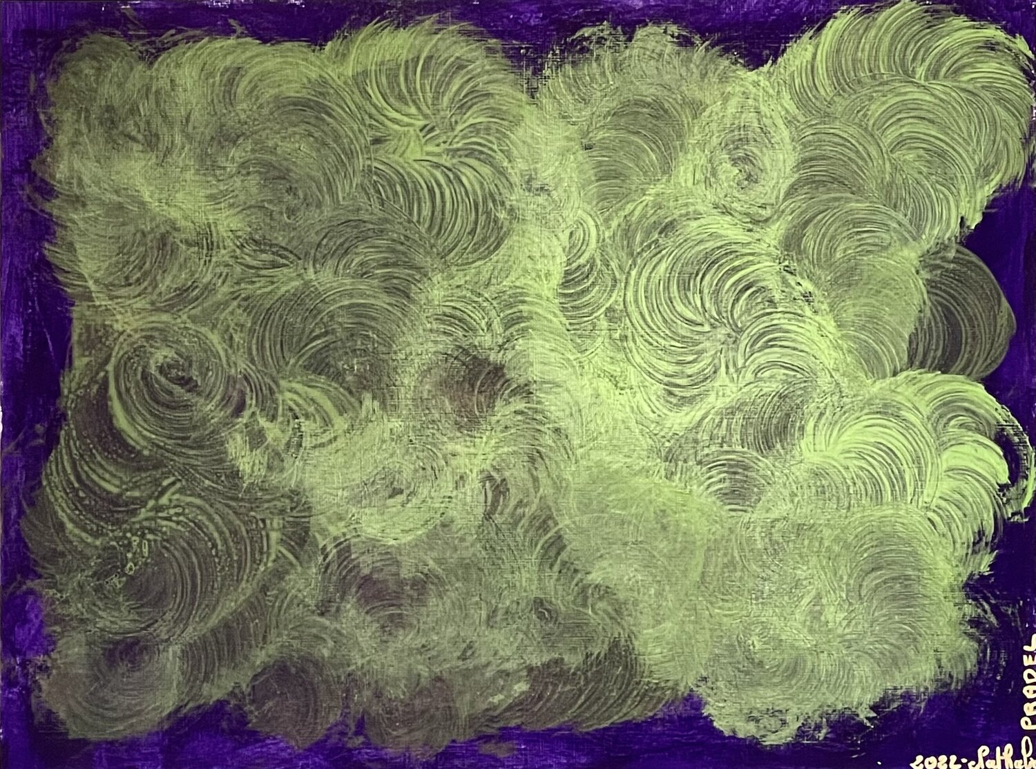 Arborescent Thinking  9/14 paper Nathalie PRADEL Original painting for sale