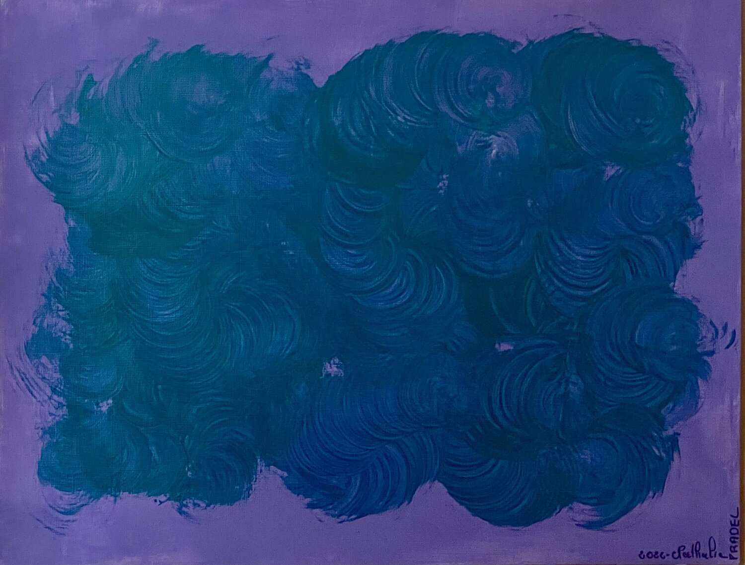 Arborescent Thinking  6/14 paper Nathalie PRADEL Original painting for sale