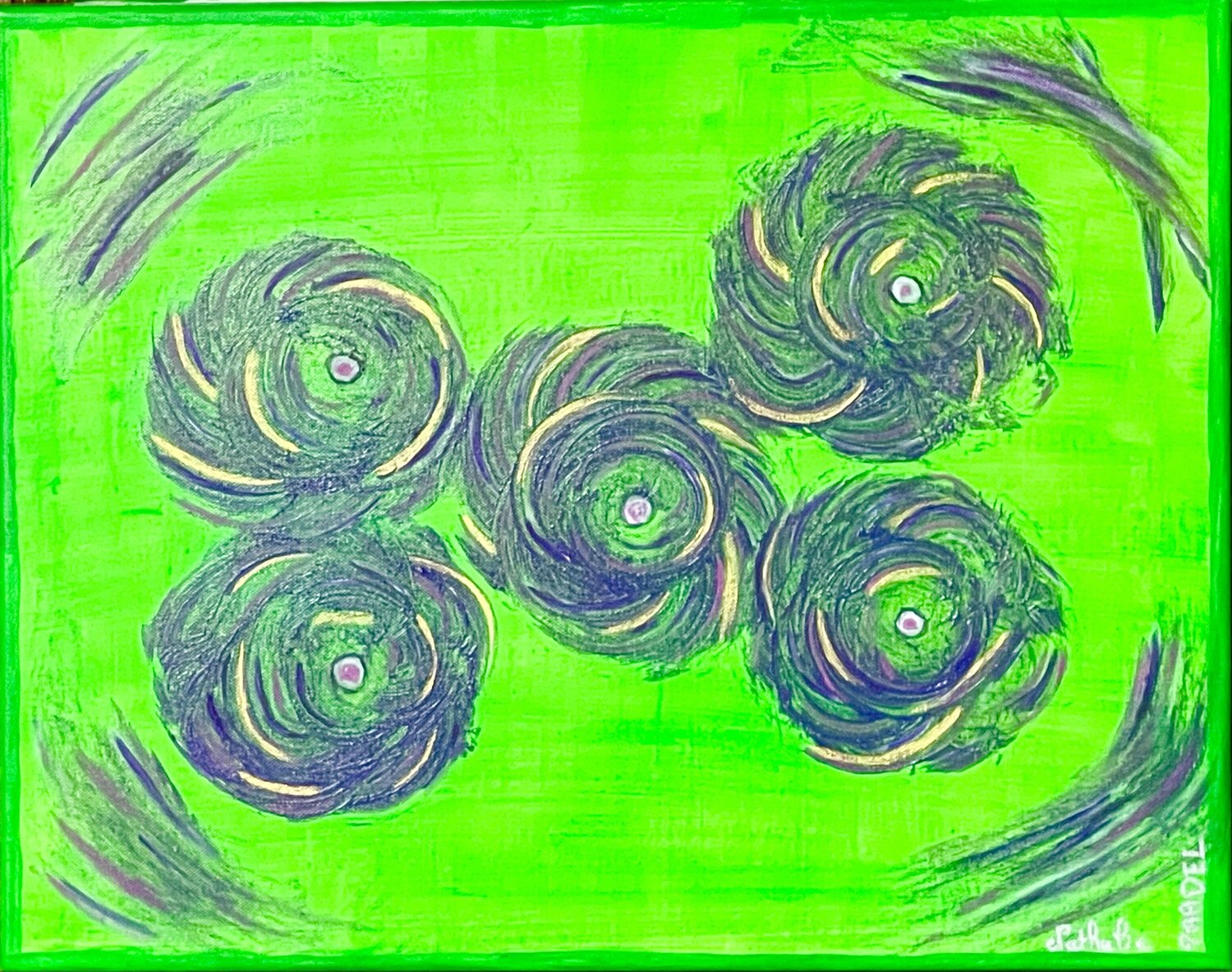 PENSEE ARBORESCENTE 7 Nathalie PRADEL Original painting for sale