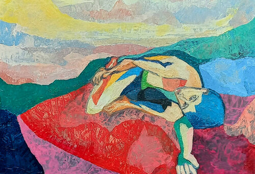 'Recuperando le forze' by Gladys Sica, Painting for Sale on Select
