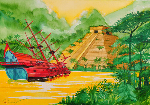 Le point de non retour by Dominique Favreul, Painting for Sale on Select
