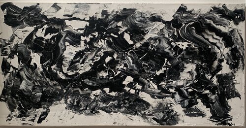 Livin black livin white by Carolin Schmidt, Painting for Sale on Select