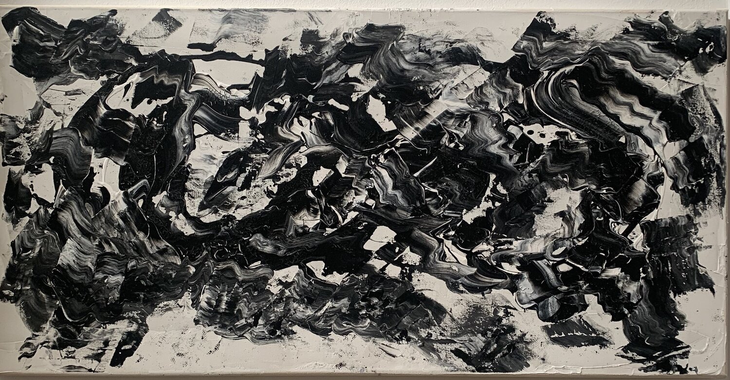 Livin black livin white Carolin Schmidt Original painting for sale