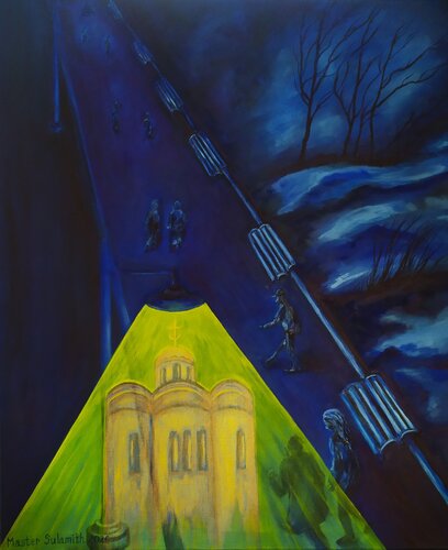 The earthly and the spiritual by Svetlana Ivanova, Painting for Sale on Select